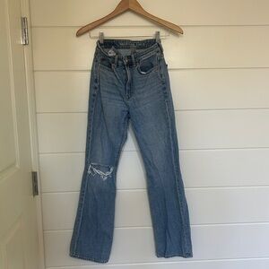 American Eagle high rise 90’s flare jeans - size 0